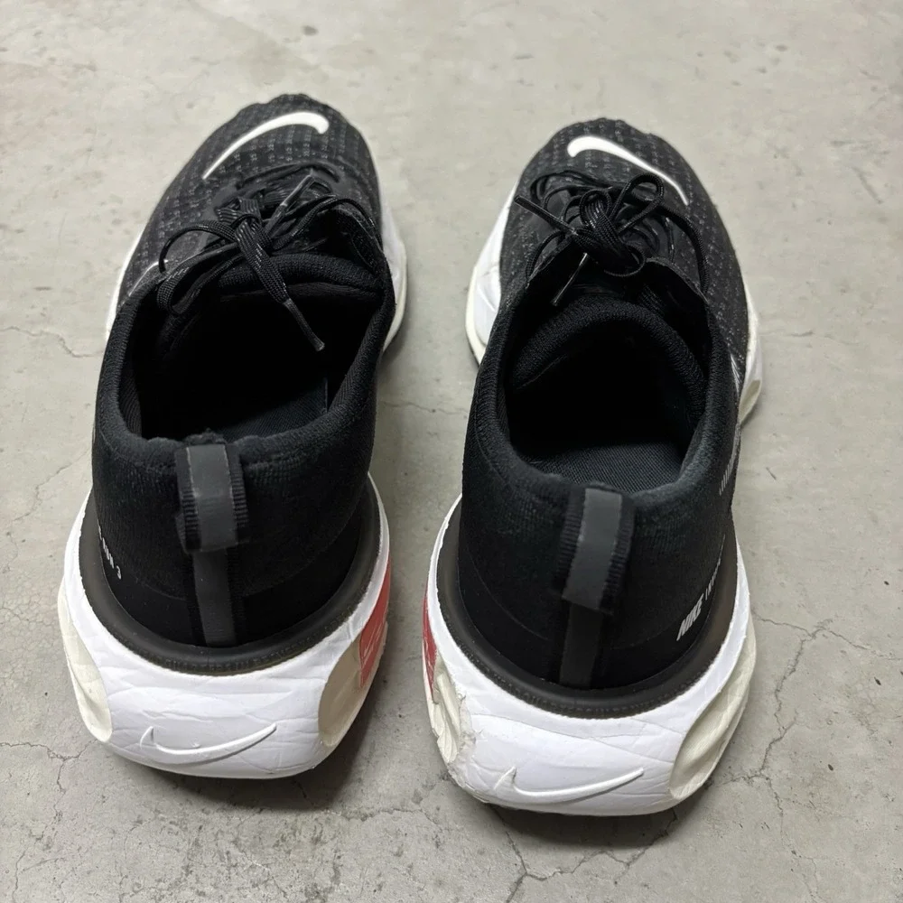 Nike Zoomx Invincible Run 3 Black White Men's US 12 FN1187-001 Running Shoes